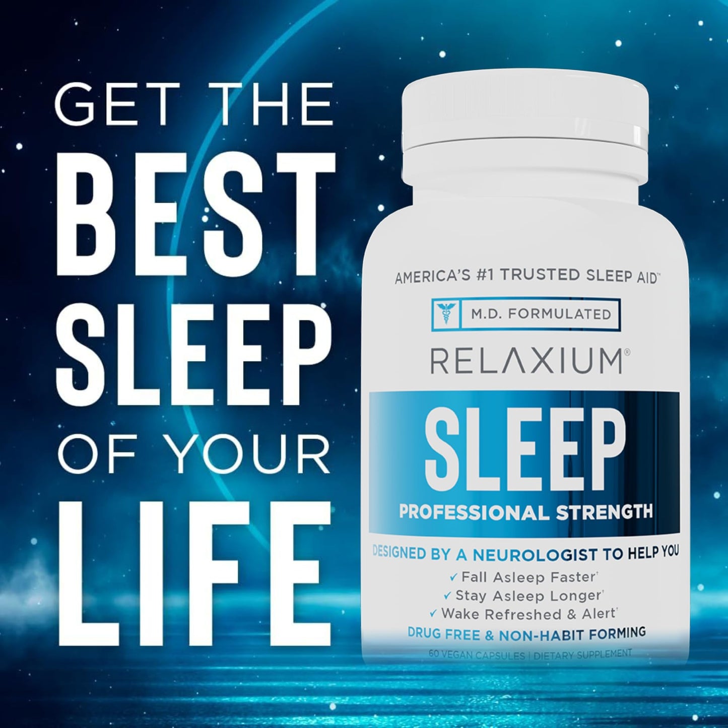 Relaxium Sleep-Fall Asleep Faster. Wake Up Refreshed. Naturally